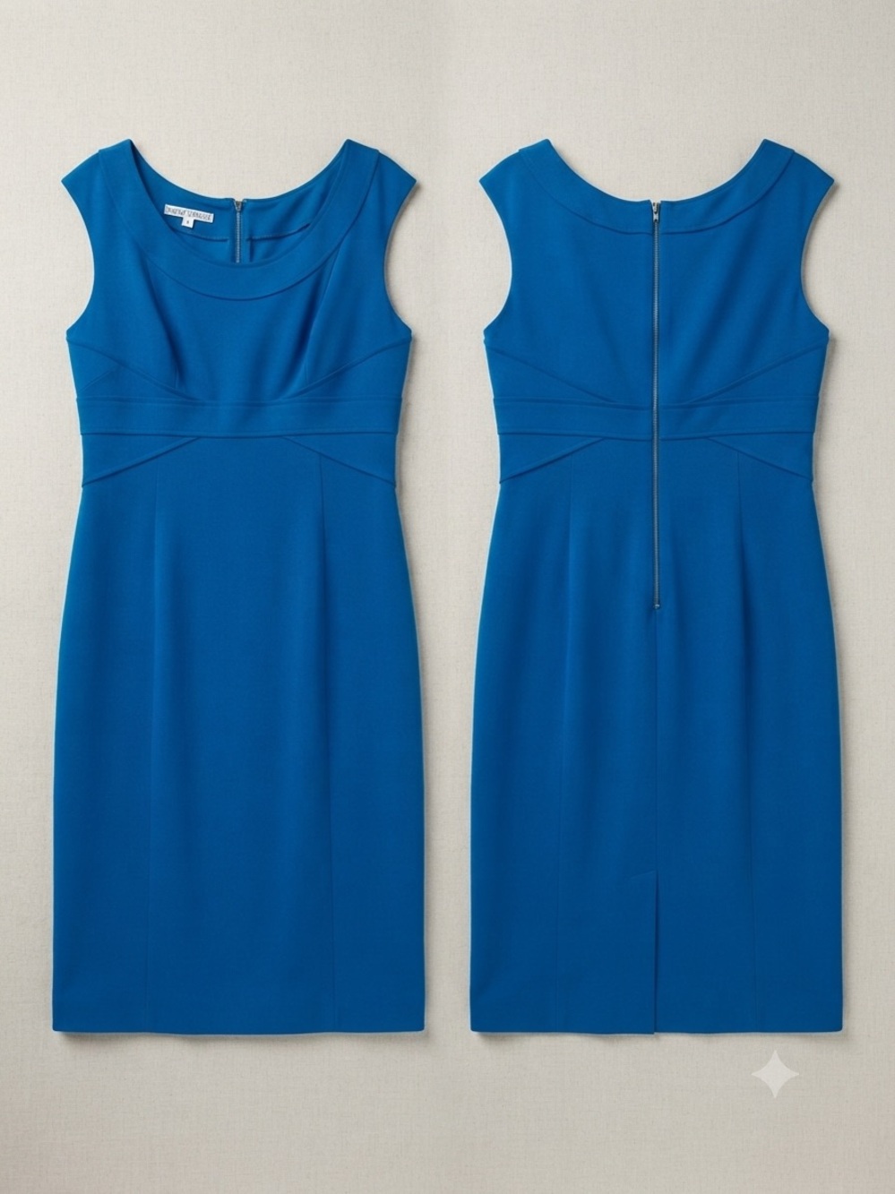 Maggy London Cap-Sleeve Sheath Dress - Blue
